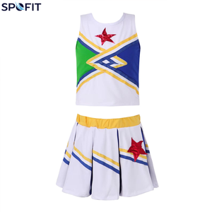 Tenues de cheerleading durables pour les entraînements d'équipe et les compétitions, impression personnalisée et design confortable, uniformes de cheerleading personnalisés - Product Image 1