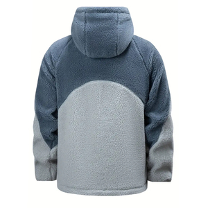 Sudadera con capucha de forro polar Sherpa personalizada, unisex, con cremallera, cálida para invierno, gruesa, de forro polar, estilo casual, diseño OEM ODM - Product Image 2