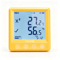 Termómetro Higrómetro Tzone MTD801 con Pantalla LCD Grande, Función de Alarma, Monitoreo por Aplicación, Soporte Bluetooth, OTA y Sonda NTC