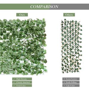 รั้วกั้นห้องทำจากใบไม้เลื้อยเทียมสร้างความเป็นส่วนตัว - Product Image 4