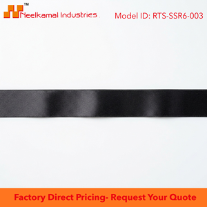 6mm Black Single Face Satin Ribbon Customizable OEM 350 Meter Roll for Luxury Packaging Jewelry <b>Boxes</b> Electronics Branding Bulk - Product Image 6
