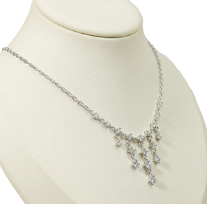 Delicado Collar Redondo con Diamante de Laboratorio, Plata de Ley 925, Oro Sólido de 10K y 14K, Joyería Perfecta para Regalo de Aniversario, Collar con Engaste de Puntas - Product Image 6