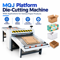 Machine de découpe et de rainurage semi-automatique de type plateforme pour boîtes en carton ondulé, série MQJ, pour usine d'emballage