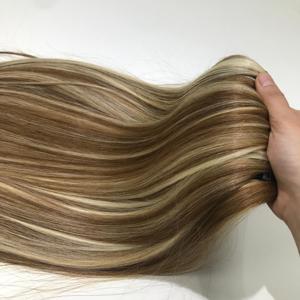 Nouvelle couleur Balayage vietnamien vierge extensions de cheveux humains Double Machine trame faisceaux avec fermeture pour faire des perruques pour les femmes noires - Product Image 5