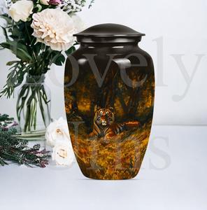 Urna Conmemorativa Tigre para Cenizas de Adultos, Recuerdo Decorativo, Vaso de Homenaje - Product Image 3