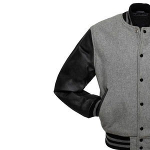 OEM Custom <b>Men's</b> Casual Wool Blend Embroidery Logo Stand Collar <b>Baseball</b> Varsity <b>Jacket</b> High Street Style Winter Outdoor - Product Image 3