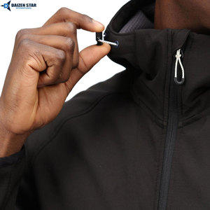 Chaqueta Softshell Unisex Personalizada para Invierno, Impermeable, Cortavientos, Transpirable, Ecológica, con Capucha, Cuello Alto, Bolsillo Frontal, Alta Calidad - Product Image 6