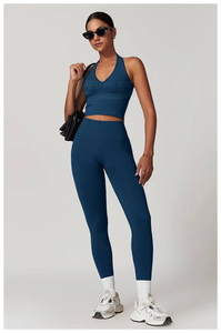Leggings de Yoga de Cintura Alta para Mujer, Paquete de 3 Piezas, Elásticos, Sólidos, Compresivos, de Longitud Completa, Transpirables, Suaves, Sin Costuras, con Efecto Scrunch - Product Image 2