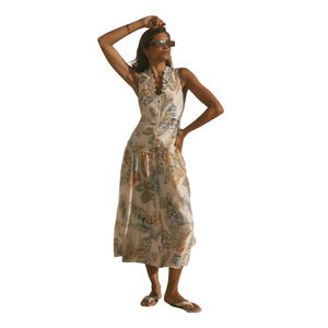 Women Printed Midi Dress Casual A Line Summer Dress Wholesale - Product Image 2