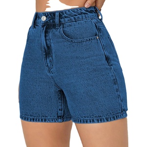 Compre los nuevos shorts de mezclilla para mujer de diseño moderno, de secado rápido, de algodón, cortos, de cintura media y peso ligero. - Product Image 5