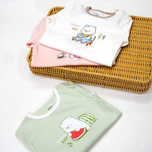 Conjunto de Kimono para Bebé de Algodón Orgánico ALB10, Manga Larga, un Solo Botón, Tejido Transpirable, Unisex, Diseño de Dibujos Animados, Cuello Redondo, Talla 4 - Product Image 6