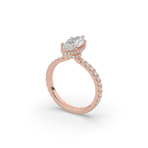 แหวนเพชรทรงมาร์คีส์ 2.13 กะรัต เพชรสร้างในห้องปฏิบัติการ ทองคำแท้ 14KT 10KT ตัดแบบแฟนซี น้ำหนักเบา ดีไซน์หรูหรา แหวนหมั้น คุณภาพสูง - Product Image 4