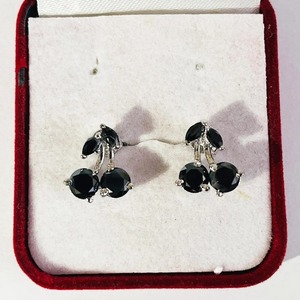 Pendientes de Diseño con Diamantes de Moissanita Negra, Plata de Ley 925, Clásicos, Personalizados para Mujer y Otras Joyas de Diamantes - Product Image 4
