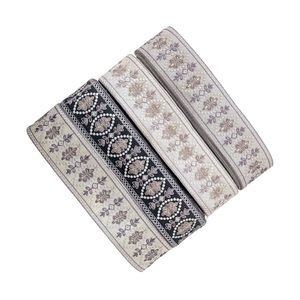 Cintas de Encaje de Algodón Bordadas de Alta Calidad, Adornos para Vestidos, Lentejuelas en el Cuello, Encaje a Precio de Mayoreo para Exportación a India - Product Image 1