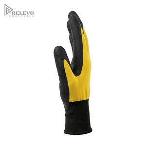 Custom Heavy Duty Latex Coated <b>Gloves</b> Non-Slip Crinkle Latex Palm Coated Seamless <b>Knit</b> Elastic Wrist Garden Work <b>Gloves</b> - Product Image 4
