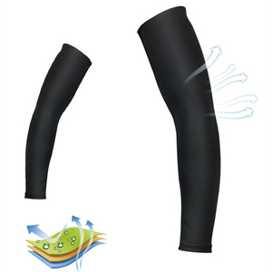 Manchons de compression sportifs pour le soutien et la récupération musculaire, en nylon, protection UPF30, pour hommes, cyclisme, course à pied, gym, fitness - Product Image 5