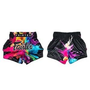 กางเกงชกมวยผ้าซาตินคุณภาพสูงยี่ห้อ Fairtex แบบยืดได้ ออกแบบเองได้ สไตล์มวยไทย กางเกงฝึกซ้อมน้ำหนักเบา ระบายอากาศได้ดี ชุดกีฬา - Product Image 2