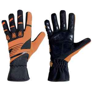 <b>Full</b> Finger Racing Gloves Red Black PU Material Non <b>Slip</b> Outdoor Motocross Unisex Drawstring Closure - Product Image 5