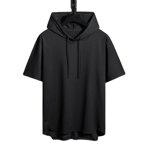 Camiseta de gimnasio de secado rápido, ropa de calle deportiva, camiseta de gran tamaño a la moda, camiseta negra de manga corta de verano 2024, camiseta - Product Image 2