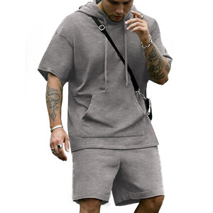 Fashion Wear Acid Wash Hoodie Short Sets Regular Fit Breathable <b>Winter</b> Comfortable 100% Cotton Casual - Product Image 1