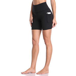 Pantalones cortos de yoga con spandex flexible para mujer - Product Image 1