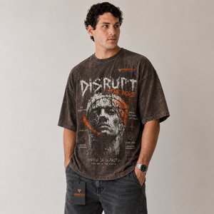 Camiseta Casual de Algodón Grueso para Hombre, Corte Regular, Lavado Ácido, 220g, Cuello Redondo, Transpirable, Hombros Caídos, Fabricación Personalizada - Product Image 6
