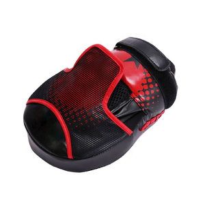 Cibles de frappe personnalisées avec logo pour la boxe - Mitaines de frappe MMA OEM rouges et noires - Cibles ergonomiques pour l'entraînement de vitesse - Product Image 1