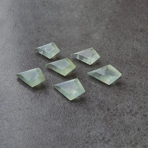 Piedra Preciosa Natural de Prehnita AAA+ en Forma de Cometa con Corte Facetado, Piedra Suelta Calibrada para Joyería, Todos los Tamaños Disponibles - Product Image 2