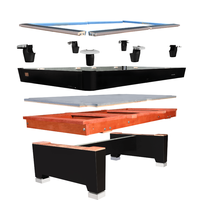 Mesa de Billar Profesional King Ultra X de Grado Torneo para Venta al por Mayor B2B - Mesa de Snooker de Pizarra de Lujo para Entretenimiento en el Hogar