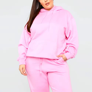Chándal de Invierno Personalizado a Precio Económico para Mujer, Chándal Informal de la Mejor Calidad, de Forro Polar Sólido, Poliéster/Algodón - Product Image 4