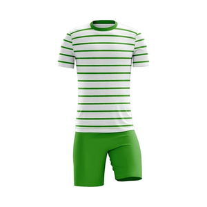 Uniforme de football d'été personnalisé pour hommes adultes, 100% coton, séchage rapide, manches courtes, avec options de logo et de nom d'équipe personnalisés - Product Image 6