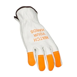 Top Cowhide Grain Leather Unlined <b>Drivers</b> <b>Gloves</b> Heavy Duty Soft Comfortable Heat Resistant Safety <b>Gloves</b> for Gardening - Product Image 5