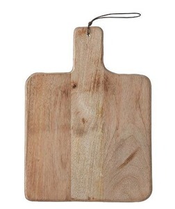 Planche à découper en bois de taille moyenne, polyvalente, en bois naturel, pour la cuisine, la restauration, la préparation des aliments - Product Image 2