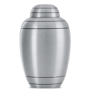 Simple metal cremation urn funeral <b>memorial</b> <b>keepsake</b> lightweight durable metal urn elegant tribute home decor remembrance urn - Product Image 1
