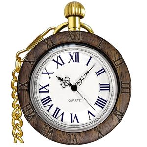 <b>Vintage</b> Pocket Watch Style <b>Wall</b> <b>Clock</b> Antique Roman Numeral Quartz <b>Wall</b> <b>Clock</b> Rustic Wooden Look Decorative Hanging <b>Clock</b> for - Product Image 1