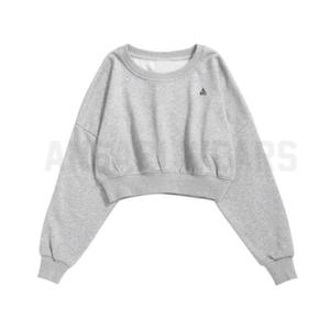 New 2026 Cropped Winter Breathable Sweatshirt Workout <b>Crop</b> <b>Top</b> Casual Loose Fit Pullover Street Style Winter sweatshirt - Product Image 1