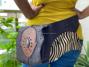 Real Handmade Leather Money <b>Belt</b> Fringe Leather Waist Pocket <b>Belts</b> Handmade Stylish <b>Belts</b> - Product Image 3