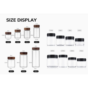 Shilajit Resin Glass Jar <b>Clear</b> <b>Storage</b> <b>Container</b> With Lid Compact Glass Packaging Jar For Resin <b>Storage</b> - Product Image 4