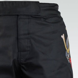 กางเกง MMA สีดำสำหรับผู้ชาย พิมพ์ลายแบบซับลิเมชั่นคุณภาพสูง เหมาะสำหรับคิกบ็อกซิ่ง บราซิลเลียนยิวยิตสู ฝึกซ้อมกราปลิง และชุดยูนิฟอร์มสำหรับนักมวยปล้ำ - Product Image 4