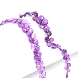 African Amethyst Faceted Heart Shape Loose Gemstone Beads 5-7mm Natural Polished Stone Beads For Jewelry Wholesale - Product Image 4
