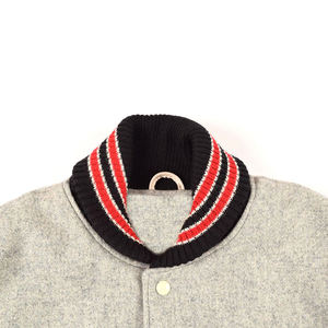 Bulk Plain Wool Baseball Man Jackets Custom Embroidered Letter Private Label Wholesale Blank Varsity Jacket for <b>Men</b> - Product Image 5