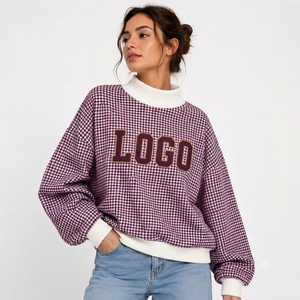 Women Oversized Fleece <b>Mock</b> <b>Neck</b> Sweatshirt Kangaroo Pocket Long Sleeve Cozy Casual Pullover Everyday Comfort Fashion <b>Top</b> - Product Image 1
