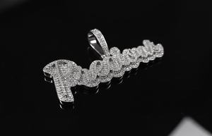 จี้เพชรโมอิสซาไนต์ทรงหรูหราสไตล์ฮิปฮอป Dvars Diamond DDP-167 เงินแท้ 925 ประดับเพชร รูปเลขนำโชค ตัวอักษรย่อ สำหรับแร็ปเปอร์  แบบ unisex - Product Image 3