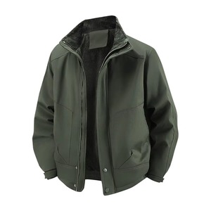 Hot Selling Premium Quality <b>Mens</b> Winter High Street Solid <b>Varsity</b> <b>Bomber</b> <b>Jacket</b> Quick Dry Waterproof Breathable Custom Front - Product Image 1