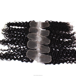 High Quality 100% Human <b>Hair</b> Wigs Curly Lace Closure Hand Tied 4*4 5*5 for Lace Frontal Closure Straight <b>Body</b> Wavey Curly - Product Image 1