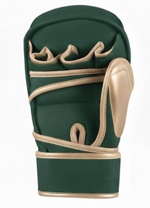 Profit Sport Green Leather Boxing Training Gloves Full Finger <b>Velcro</b> Closure Adult - Product Image 3