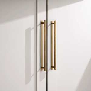 Luxury Brushed Brass Cabinet Handles Long <b>Gold</b> Wardrobe Door <b>Pulls</b> Modern Kitchen Cupboard <b>Drawer</b> Furniture Hardware - Product Image 1