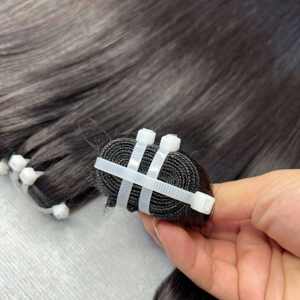 Superventas Super doble dibujado hueso recto cabello humano cutícula alineada recto Paquete de extensiones de cabello - Product Image 1