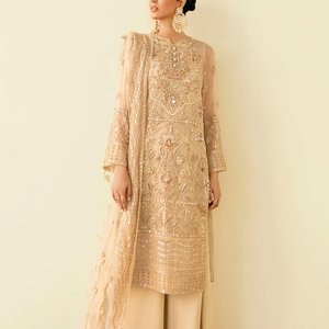 Vestido de Fiesta Pakistaní Elegante de Nuevo Diseño, el Más Vendido, para Bodas o Eventos Casuales / Vestido de Fiesta de Nueva Llegada - Product Image 4