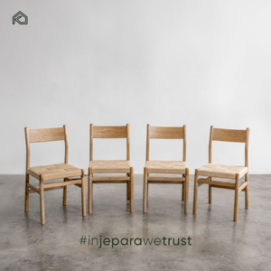 OEM Solid Sungkai Wood <b>Dining</b> <b>Chair</b> with Durable Frame Eco-Friendly Design Modern Minimalist for Home Apartment & Hotel Use - Product Image 1